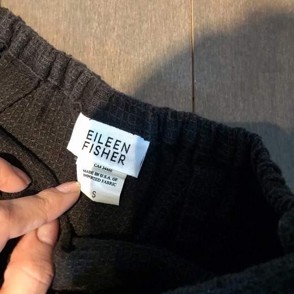 Eileen Fisher Dresses & Skirts - Eileen Fisher Black Linen Waffle Knit Maxi Skirt